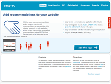 Tablet Screenshot of easyrec.org